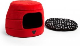 Best Friends by Sheri Disney Mickey Bobble Head Honeycomb Covered/Bolster Cat & Dog Bed