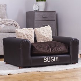 Moots Personalized Leatherette Sofa Cat & Dog Bed