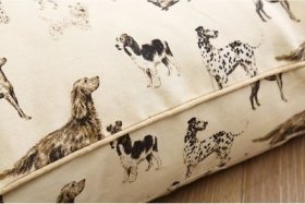 Laura Ashley Hunter Hill Pillow Dog Be, Natural, Medium