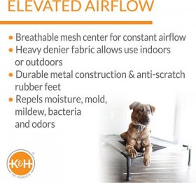 K&H Pet Products Elevated Dog Be, Gray