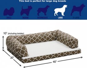 MidWest Orthopedic Bolster Dog Bed w/Removable Cover