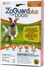 ZoGuard Flea & Tick Spot Treatment for Dogs, 5-22 lbs