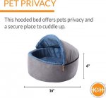 K&H Pet Products Self-Warming Hooded Cat Bed