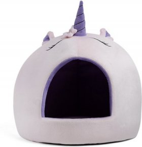Best Friends by Sheri Novelty Hut Covered Cat & Dog Bed, Unicorn