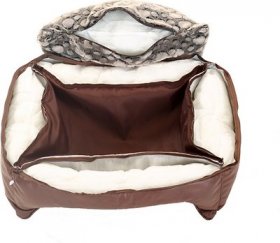PLS Birdsong Brownie Bolster Dog Bed w/Removable Cover
