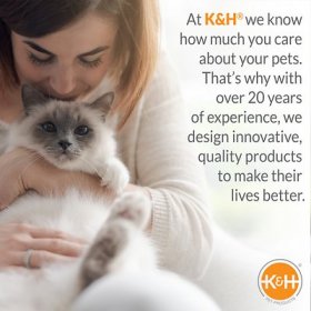 K&H Pet Products Lazy Cup Cat Bed, Tan/Mocha