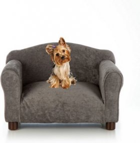 Club Nine Pets Traditional Chair Sofa Cat & Dog Be, Charcoal