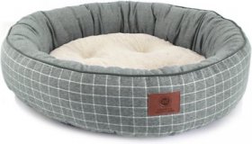 American Kennel Club Deluxe Plaid Bolster Dog Be, X-Large