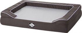 Sealy Lux Premium Lavender Infused Bolster Dog Bed w/Removable Cover, Grey