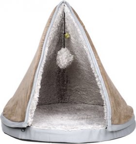 Petmaker Sleep & Play Cat with Removable Teepee Top Cat Bed