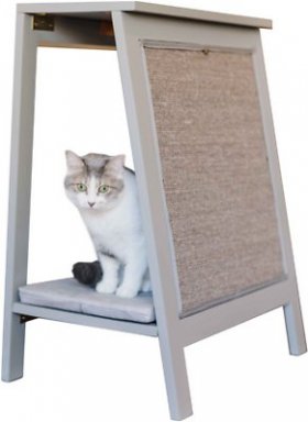 The Refined Feline A-Frame Covered Cat Bed