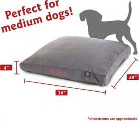 Majestic Pet Shredded Memory Foam Villa Personalized Pillow Cat & Dog Bed w/ Removable Cover