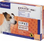 Virbac EFFITIX Flea & Tick Spot Treatment for Dogs, 11-22.9 lbs, 3 Doses (3-mos. supply)