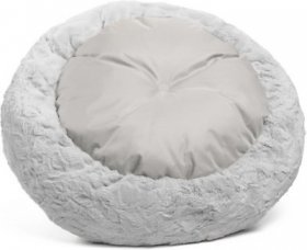 Best Friends by Sheri Calming Lux Fur Donut Cuddler Bolster Cat & Dog Bed