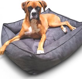 BuddyRest Oasis Plush Bolster Dog Bed
