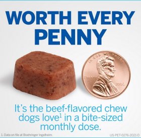 NexGard Chew for Dogs, 60.1-121 lbs, (Red Box)