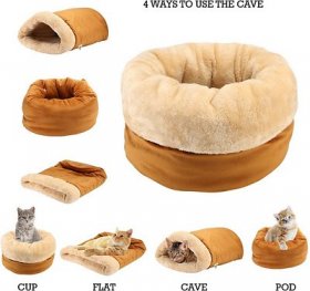 Pet Magasin Self Warming Cat Cave, Brown