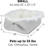FurHaven Self-Warming Convertible Cuddle Mat Bolster Cat & Dog Bed