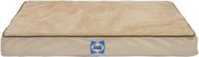 Dallas Manufacturing Sealy Orthopedic Pillow Dog Bed w/Removable Cover, Tan, Medium