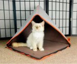 Staart Soft Tent Covered Cat & Dog Bed