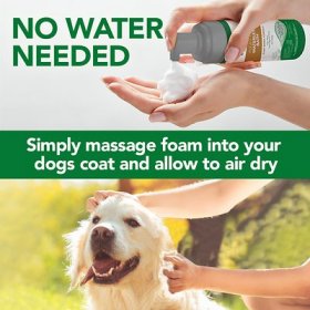 Vet's Best Flea & Tick Prevention Waterless Bath Dog Shampoo, 8-oz bottle