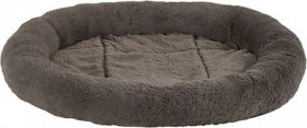 Frisco Self Warming Bolster Round Cat Bed, Gray