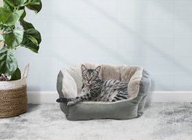 Ethical Pet Sleep Zone Reversible Cushion Cuddler Bolster Cat & Dog Bed