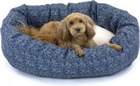 Majestic Pet South West Sherpa Bagel Bolster Cat & Dog Bed