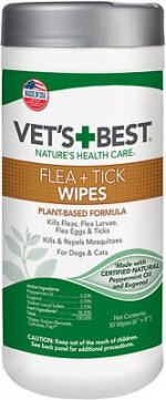 Vet's Best Topical Flea & Tick Wipes for Dogs, 50 count