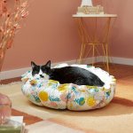 Frisco Flower Adjustable Cat & Dog Bolster Bed, Tropical