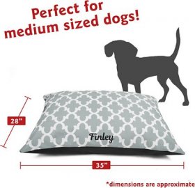 Majestic Pet Trellis Personalized Pillow Cat & Dog Bed