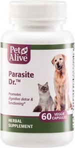 PetAlive Parasite Dr. Homeopathic Medicine for Cats & Dogs, 60-count