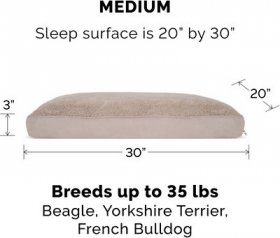 FurHaven Snuggle Deluxe Pillow Cat & Dog Bed w/Removable Cover