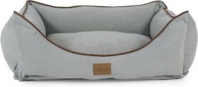 Carolina Pet Microfiber Low Profile Kuddler Bolster Dog Bed w/ Removable Cover