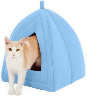 Petmaker Cozy Kitty Tent Igloo Plush Cat Bed