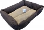HappyCare Textiles Faux Leather Cat & Dog Bed