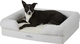 PetFusion Ultimate Lounge Memory Foam Bolster Cat & Dog Bed w/Removable Cover