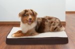 FurHaven Faux Sheepskin & Suede Memory Foam Cat & Dog Bed w/Removable Cover