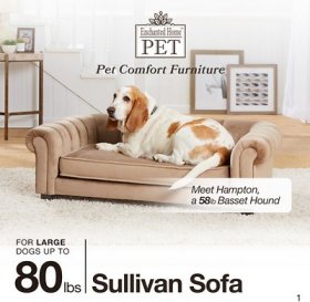 Enchanted Home Pet Sullivan Sofa Dog Bed w/Removable Cover, Large