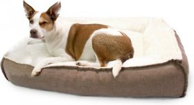 American Kennel Club Memory Foam Pillow Dog Be, Brown, Large