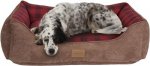 Pendleton Red Ombre Kuddler Bolster Dog Bed w/Removable Cover