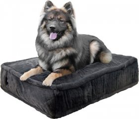 Bessie + Barnie Short Shag Luxury Extra Plush Faux Fur Rectangle Dog & Cat Bed