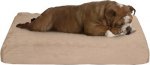 Pet Adobe Orthopedic Memory Foam Bolster Dog Bed w/ Removable Cover