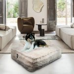 Bessie + Barnie Sicilian Rectangle Pillow Dog Bed w/Removable Cover