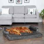 FurHaven Plush & Velvet Memory Foam Comfy Couch Dog & Cat Bed