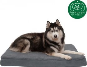 FurHaven Snuggle Deluxe Orthopedic Pillow Cat & Dog Bed w/Removable Cover