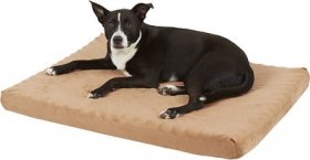 Petmaker Foam Pillow Dog Bed w/Removable Cover, Clay, Large