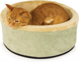 K&H Pet Products Thermo-Kitty Cat Bed, Sage