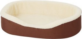 Dog Bed King USA Bolster Dog Bed w/Removable Cover, Brown