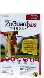 ZoGuard Flea & Tick Spot Treatment for Dogs, 45-88 lbs